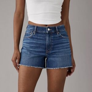 American Eagle AE Strigid Super High-Waisted Relaxed Denim Short Size 14